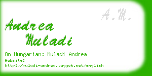 andrea muladi business card